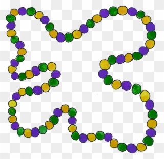 Mardi Gras Beads Clipart - Bead - Png Download