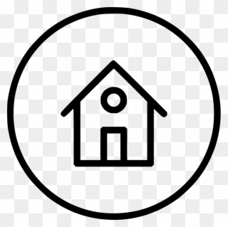 Download Location House Main Page Building Svg Png Home In A Circle Icon Clipart 1315691 Pinclipart