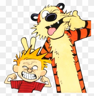 Calvin And Hobbes Clipart Hugging - Calvin And Hobbes Tenth Anniversary Book - Png Download