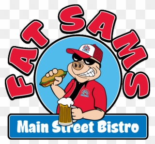 Grab Some Food Or Cold Beverages At Fat Sam's - Fat Sams Clipart