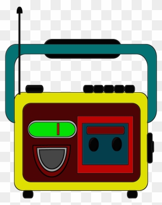 Clipart Radio And Tape Together - Radio Station - Png Download