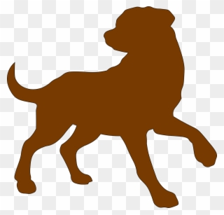 Dog, Brown, Outline, Domestic, Animal, Pet, Canine - Contorno De Un Perro Clipart