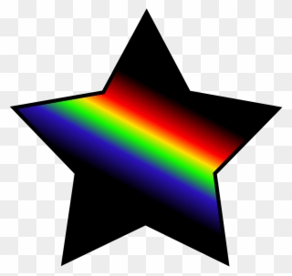 Black Shooting Star Clipart Png 14 - Rainbow Star Transparent Png