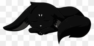 Blackwolfpup - Black Wolf Cub Anime Clipart