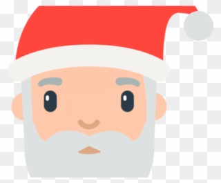 Santa Clipart Emoji - Emoji Pere Noel Png Transparent Png