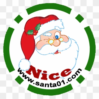 Click To Purchase - Cartoon Santa Claus Head Clipart