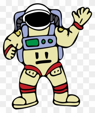 Big Image - Outline Picture Of Astronaut Clipart