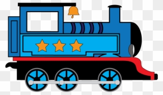 Blue Train Clip Art - Short Blue Train - Png Download