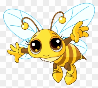Suivant - Honey Bee Clipart Free - Png Download