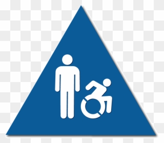 Title 24 Men's Restroom Door Signs, Active Handicap - Porter Keadle Moore Clipart