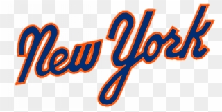 New York Script Logo Clipart New York City New York - New York Mets Cursive - Png Download