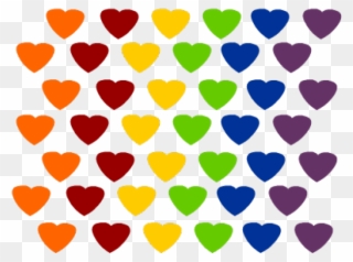 Gems Clipart Rainbow Heart - Stationery - Png Download