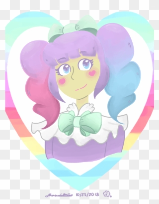 Pastel Rainbow Girl - Rainbow Clipart
