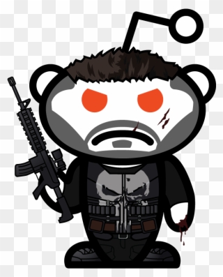 Snoo For The Punisher - Reddit Ask Me Anything Logo Clipart