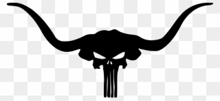 Longhorn-punisher File Size - Longhorns Skull Logos Clipart