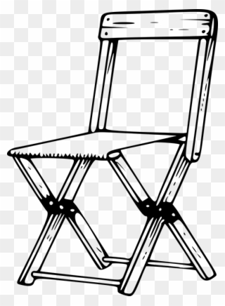 Chair Line Art 1, Buy Clip Art - Camping Chairs Clipart - Png Download