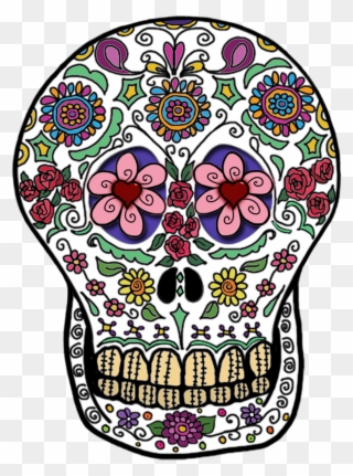 Skulls Transparent Day The Dead - Day Of Dead Skull Png Clipart