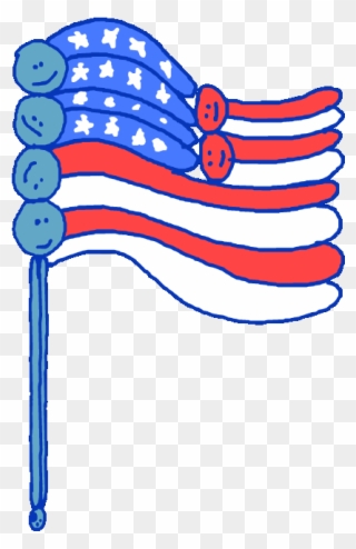 Voting American Flag Sticker Buzzfeed Animation For - Flag Of The United States Clipart