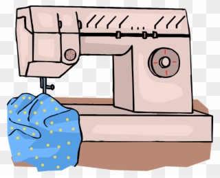 How To Sew With Quilting Cotton - Sewing Machine Clipart - Png Download