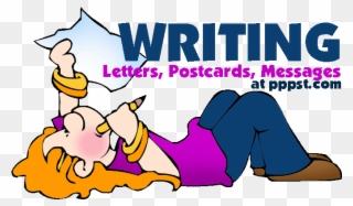 How To Write Letters Postcards Messages Emails - Writing Letters Clipart