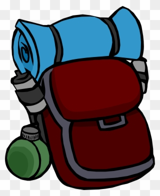 Backpack Club Penguin Wiki Fandom Powered By - Camping Bag Clip Art - Png Download