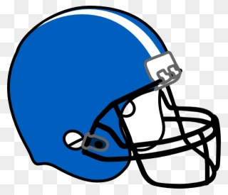 Light Blue Football Helmet Clipart