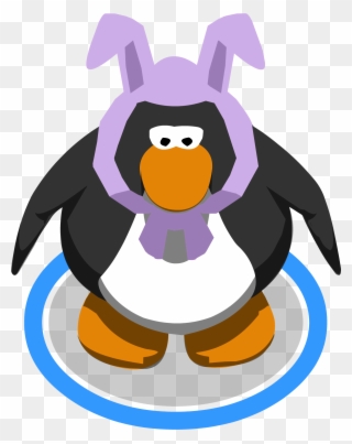 Lavendar Bunny Ears In-game - Club Penguin Clipart