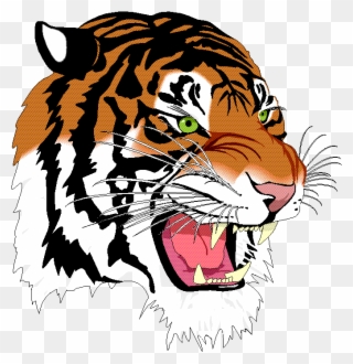 Tigers Shotokan Karate - Burlington Edison High School Logo Clipart