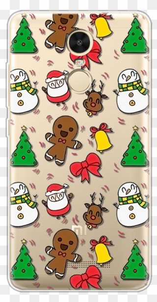 Christmas Deer Cover For Xiaomi Redmi 4x 3 4 4a 5 Plus - Xiaomi Mi A1 Clipart