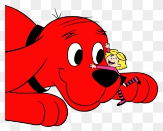 Clifford, El Gran Perro Rojo Para Colorear - Clifford The Big Red Dog And Emily Elizabeth Clipart