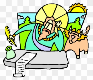 4 Then The Lord Said To Moses, "i Will Rain Down Bread - Cartoon Clipart