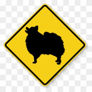 Pomeranian Dog Symbol Sign, Guard Dog Sign, Beware Clipart