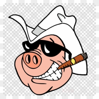 Cigar Pig Clipart Cigar Wild Boar Clip Art - Boss Hogg Clip Art - Png Download