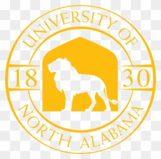 Round Gold Logo - University Of North Alabama Clipart