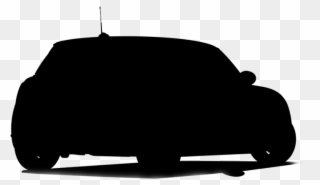 Rear Clipart Car Silhouette - Silhouette Car Back Png Transparent Png