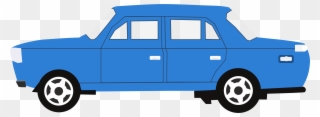 Car 16 Clip Library - Blue Big Car Clipart - Png Download