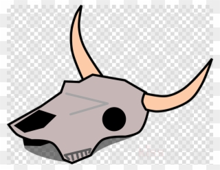 Cartoon Desert Skull Png Clipart Texas Longhorn English - Dead Animals Png Clipart Transparent Png