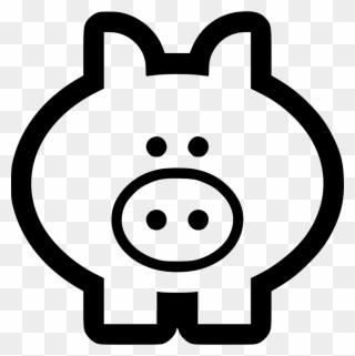 Pig Svg Pig Svg Png Icon Free Download 559290 Onlinewebfonts - Piggy Icon Clipart