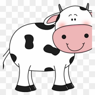 Cute Cow Clipart With Black Spots Will Trace The Idea - Cute Cow Clip Art - Png Download