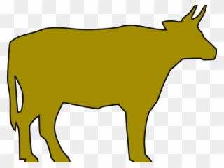 Cow Clipart Silhouette - Cattle - Png Download
