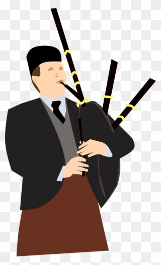Highland Dress Traditional Bagpipes - Bagpipe Png Clipart