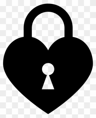 Locked Svg Png Icon - Heart Lock Clip Art Transparent Png