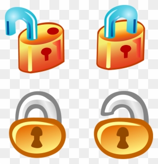 Free Vector Free Vector Lock Icons - Lock Unlock Icon Clipart