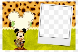 Download Moldura Safari Png Clipart Convite Picture - Mickey Safari Transparent Png