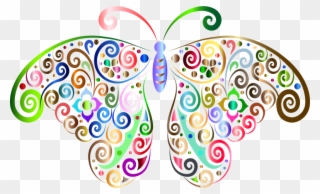 Medium Image - Transparent Background Clipart Butterfly - Png Download