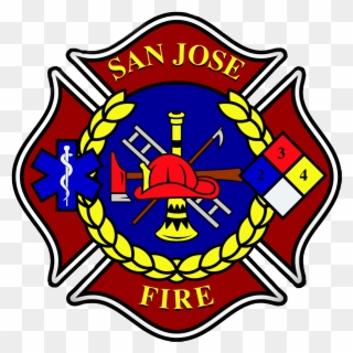 Fireman Clipart Badge - San Jose Fire Department - Png Download