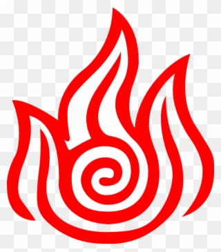 Emblem Avatar Nation Symbol - Avatar The Last Airbender Fire Clipart