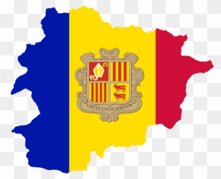 Andorra Map Clipart - Andorra Flag - Png Download