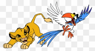 Back To The Lion King Clip Art Menu - Lion King Simba And Zazu - Png Download