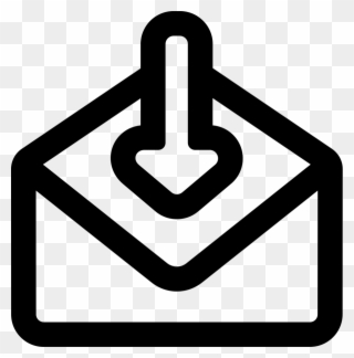 Receiving Symbol Clipart Arrow Symbol Email - Receive Symbol - Png Download